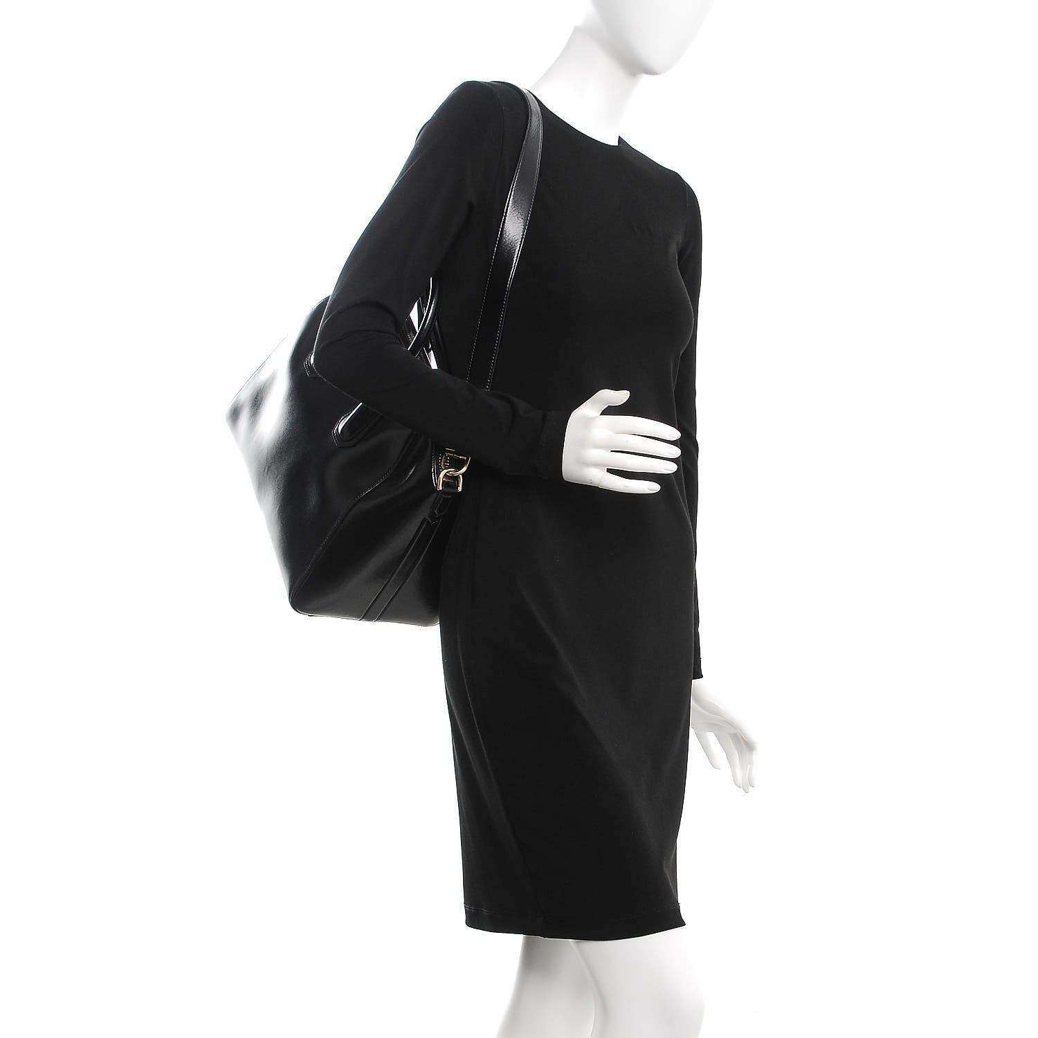 Givenchy Shiny Lord Calfskin Medium Antigona Black 3 of 14