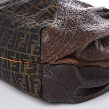 Fendi Zucca Nappa Nuvolata Vitello Tortuga Spy Tobacco Moro 9 of 17