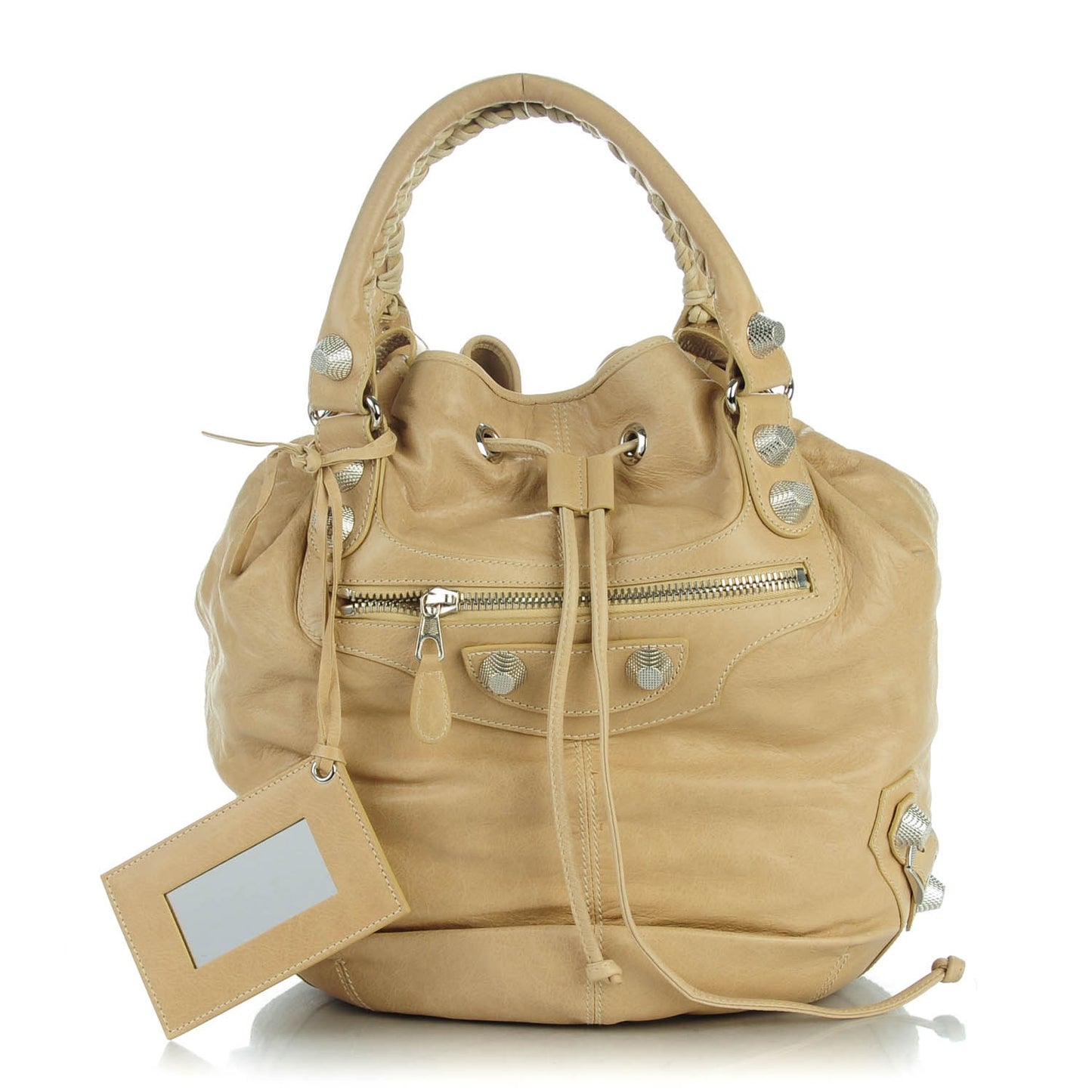 Chevre Giant 21 Silver Hardware Pompon Sahara