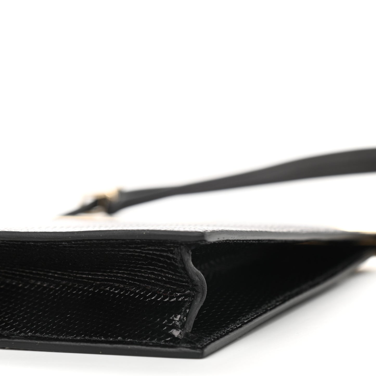 Niloticus Lizard Mors De Bride Bag Black