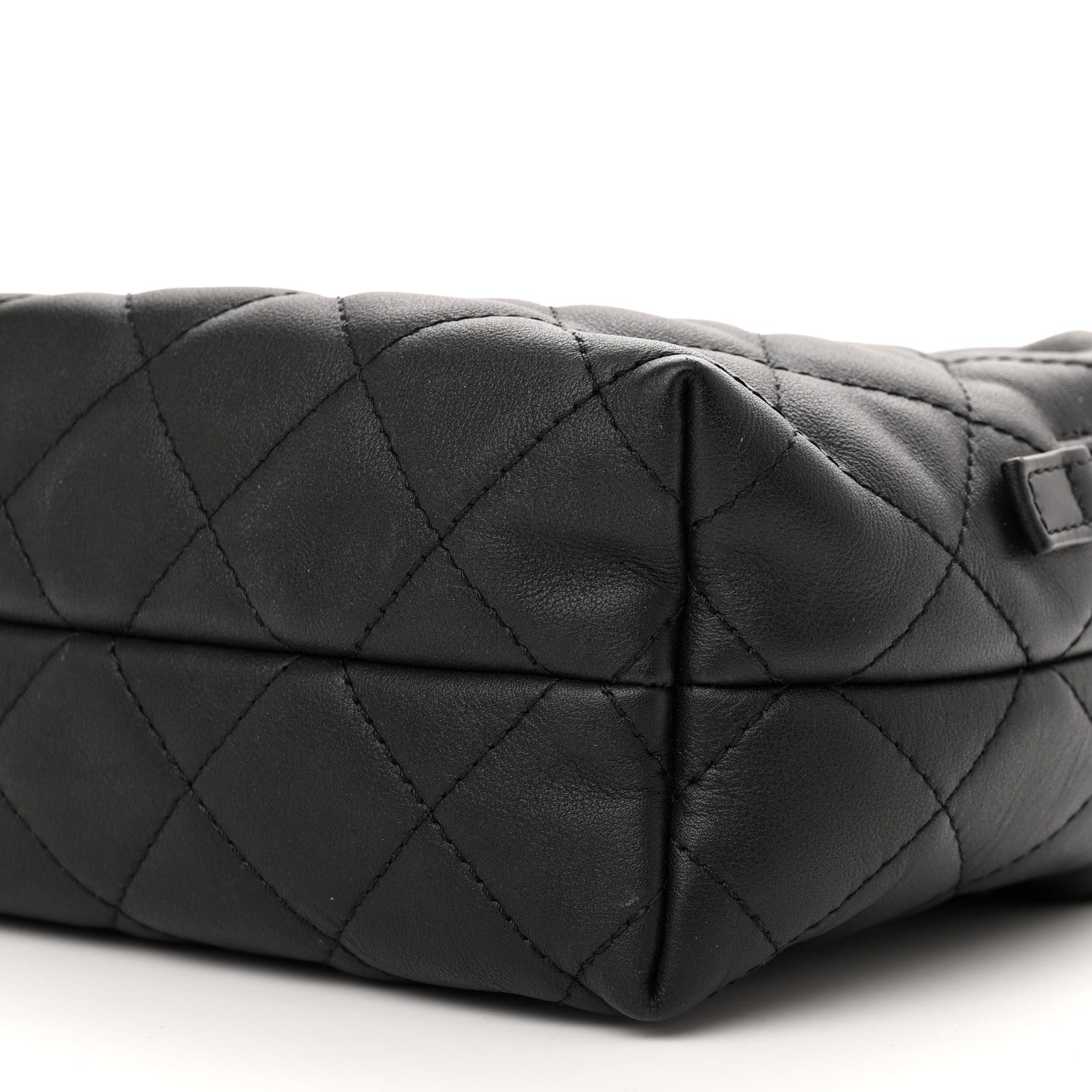 Chanel Calfskin Quilted Mini Bowling Bag Black 10 of 11