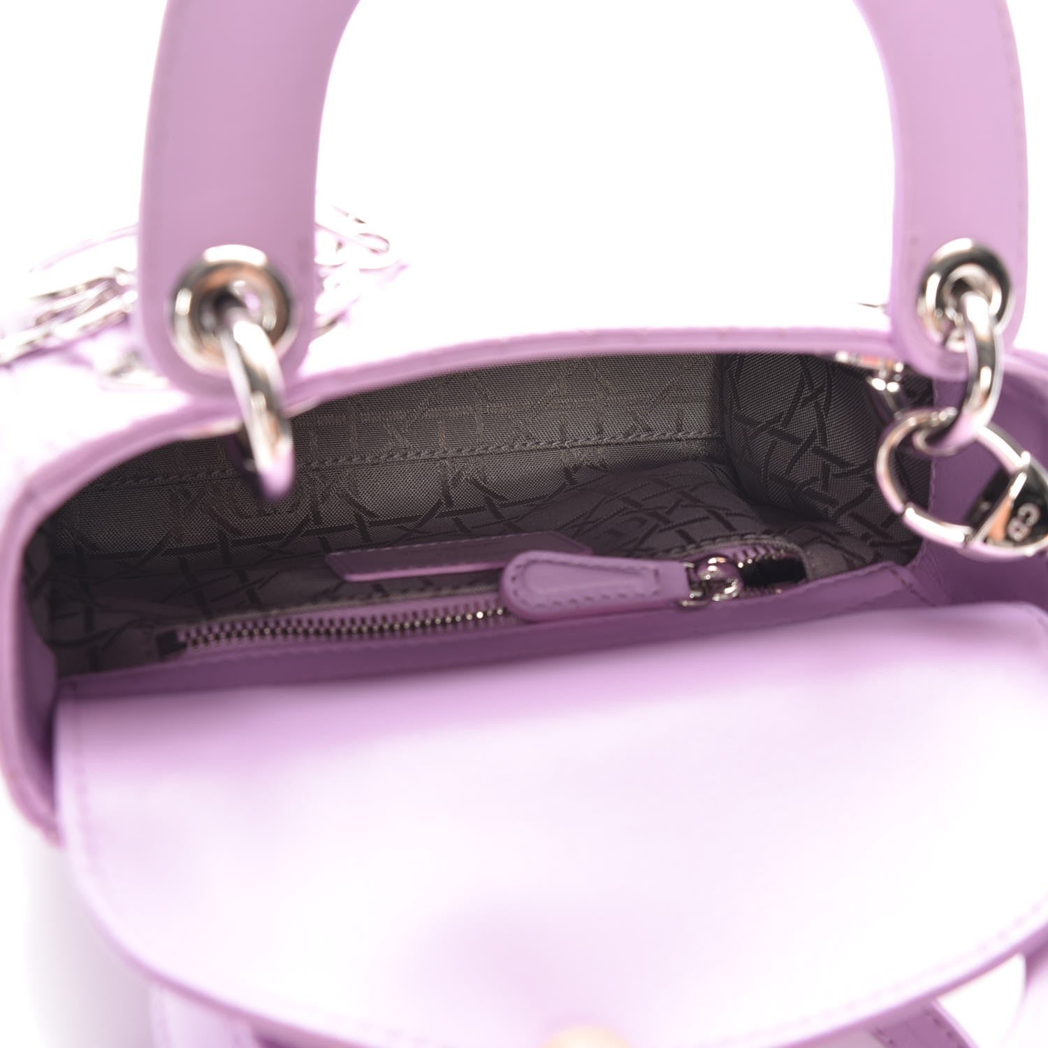 Christian Dior Lambskin Cannage Mini Lady Lilac 5 of 8