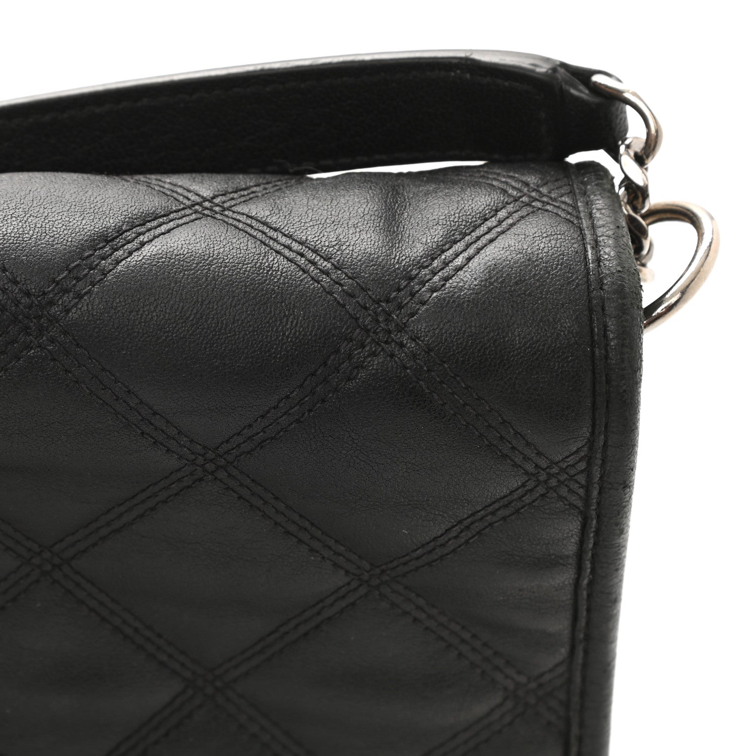 Saint Laurent Lambskin Quilted Small Becky Chain Bag Black 10 of 12