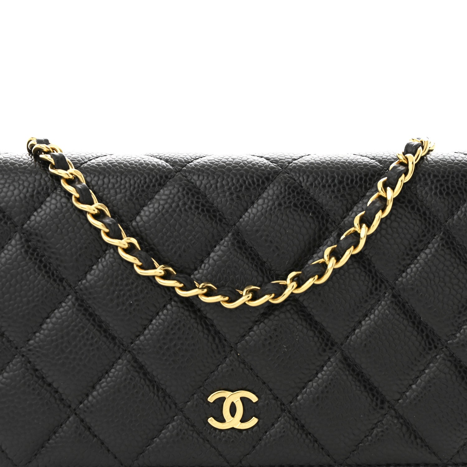Chanel Caviar Quilted Wallet on Chain WOC Black 8 of 10