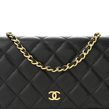Chanel Caviar Quilted Wallet on Chain WOC Black 8 of 10