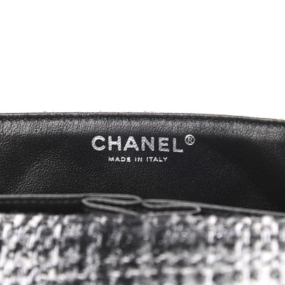 Chanel Tweed East West Flap Black White 6 of 11