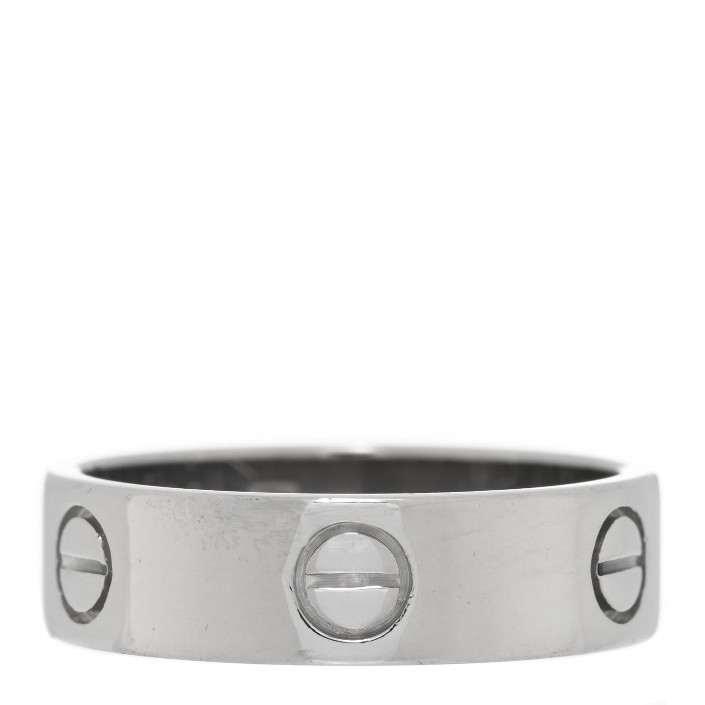 18K White Gold 5.5mm LOVE Ring 58 8.25