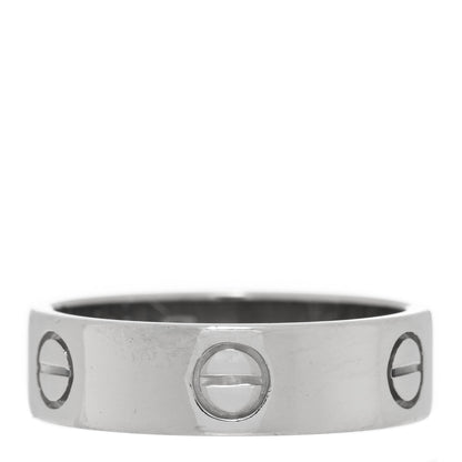 Cartier 18K White Gold 5.5mm LOVE Ring 58 8.25 3 of 4