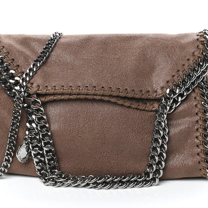 Stella McCartney Shaggy Deer Mini Falabella Fold Over Tote Taupe 7 of 9