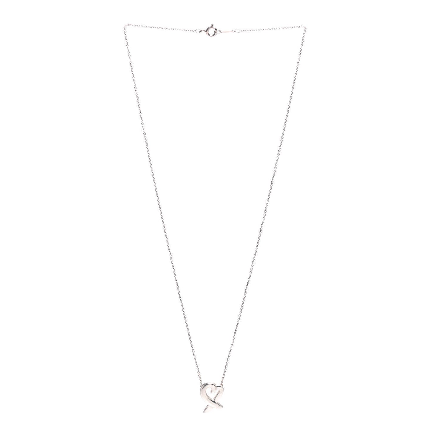 Sterling Silver Small Paloma Picasso Loving Heart Pendant Necklace