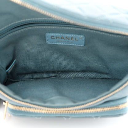 Chanel Caviar Quilted Business Affinity Waist Bag Blue 5 of 13