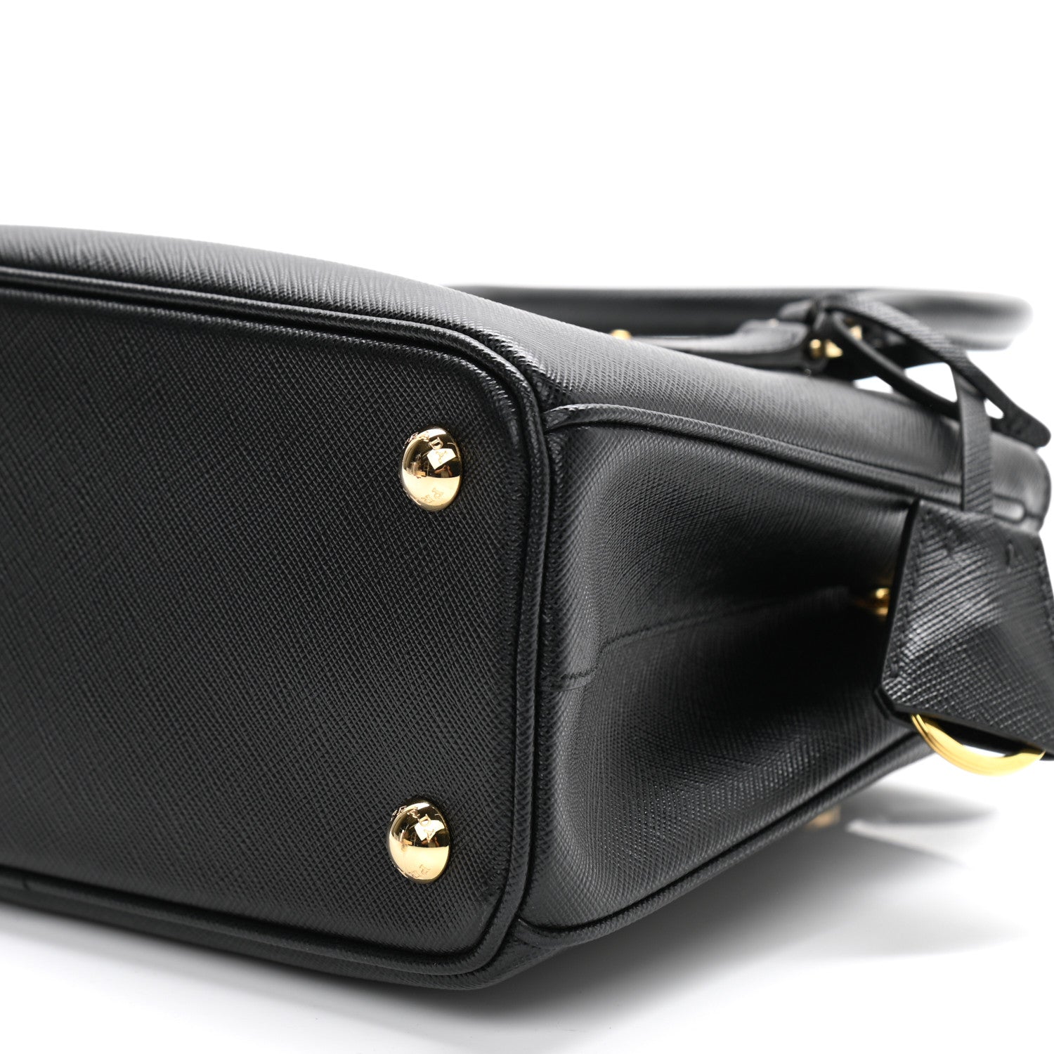 Prada Saffiano Lux Micro Galleria Shoulder Bag Black 9 of 10