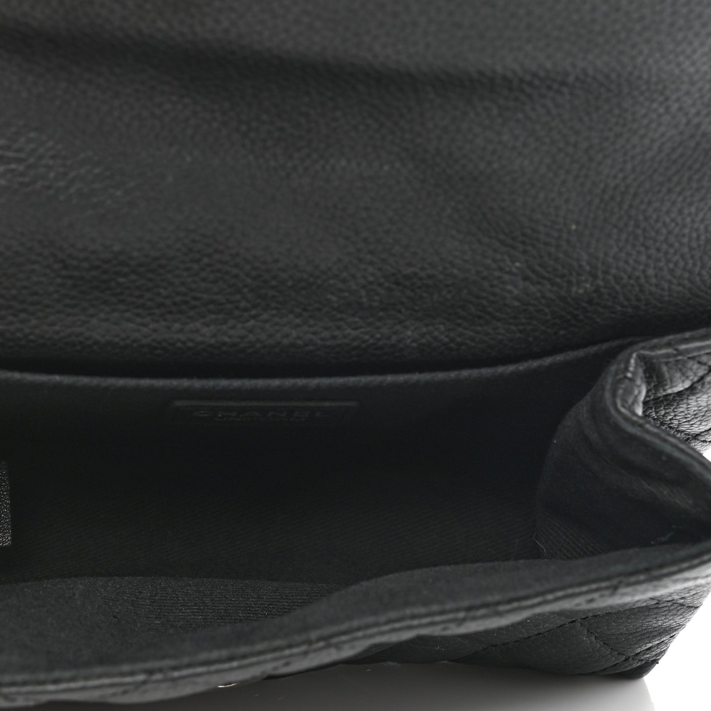 Grained Calfskin Quilted 2.55 Reissue Flap Belt Bag Clutch Black