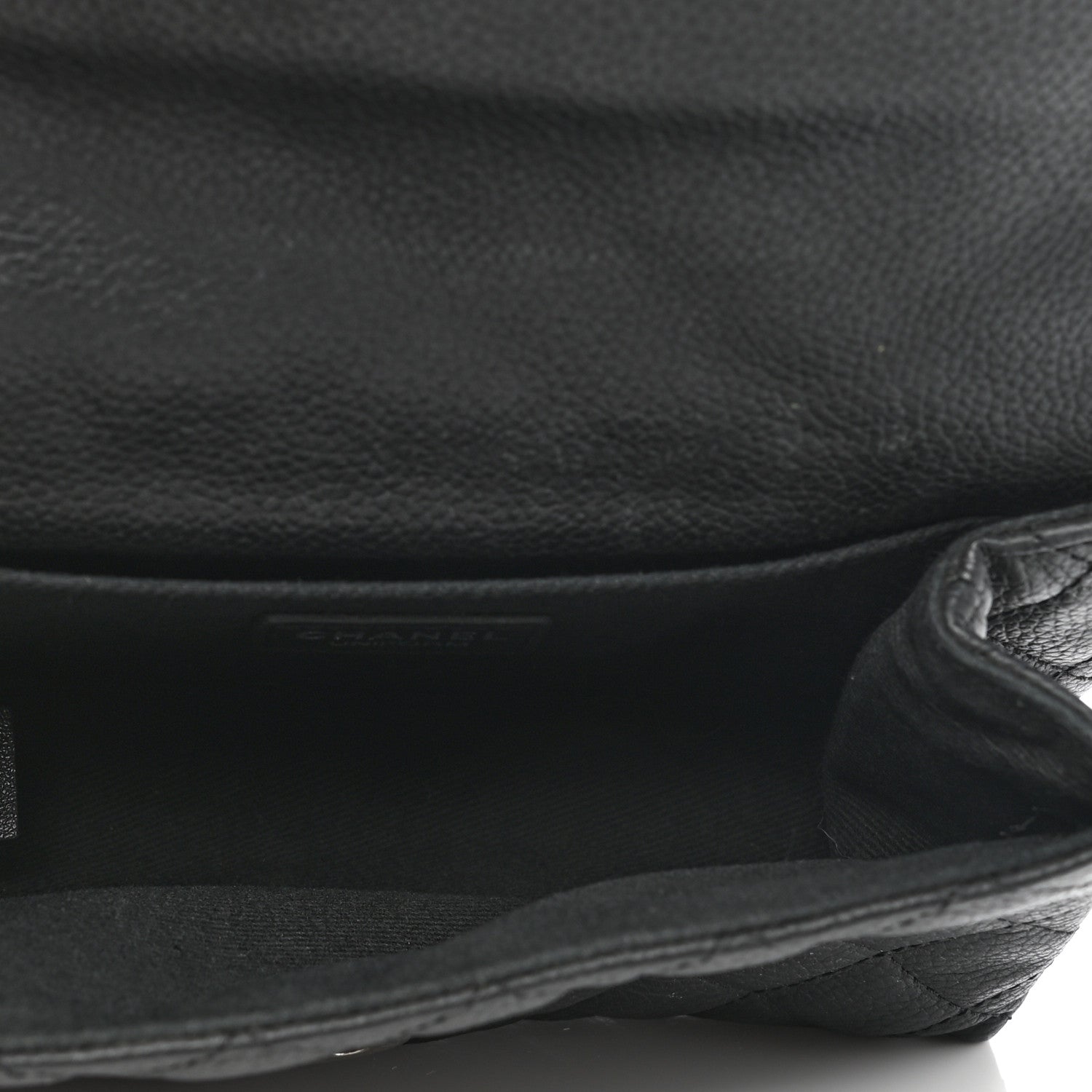 Chanel Grained Calfskin Quilted 2.55 Reissue Flap Belt Bag Clutch Black 5 of 8