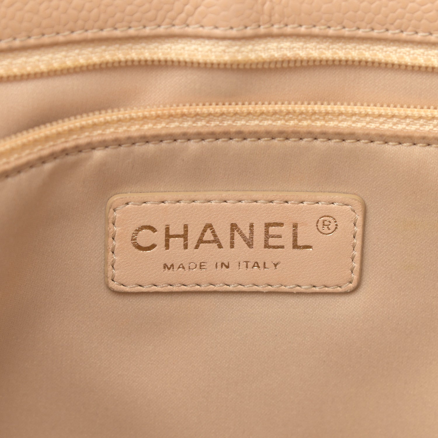 Chanel Caviar Quilted Grand Shopping Tote GST Beige 6 of 16