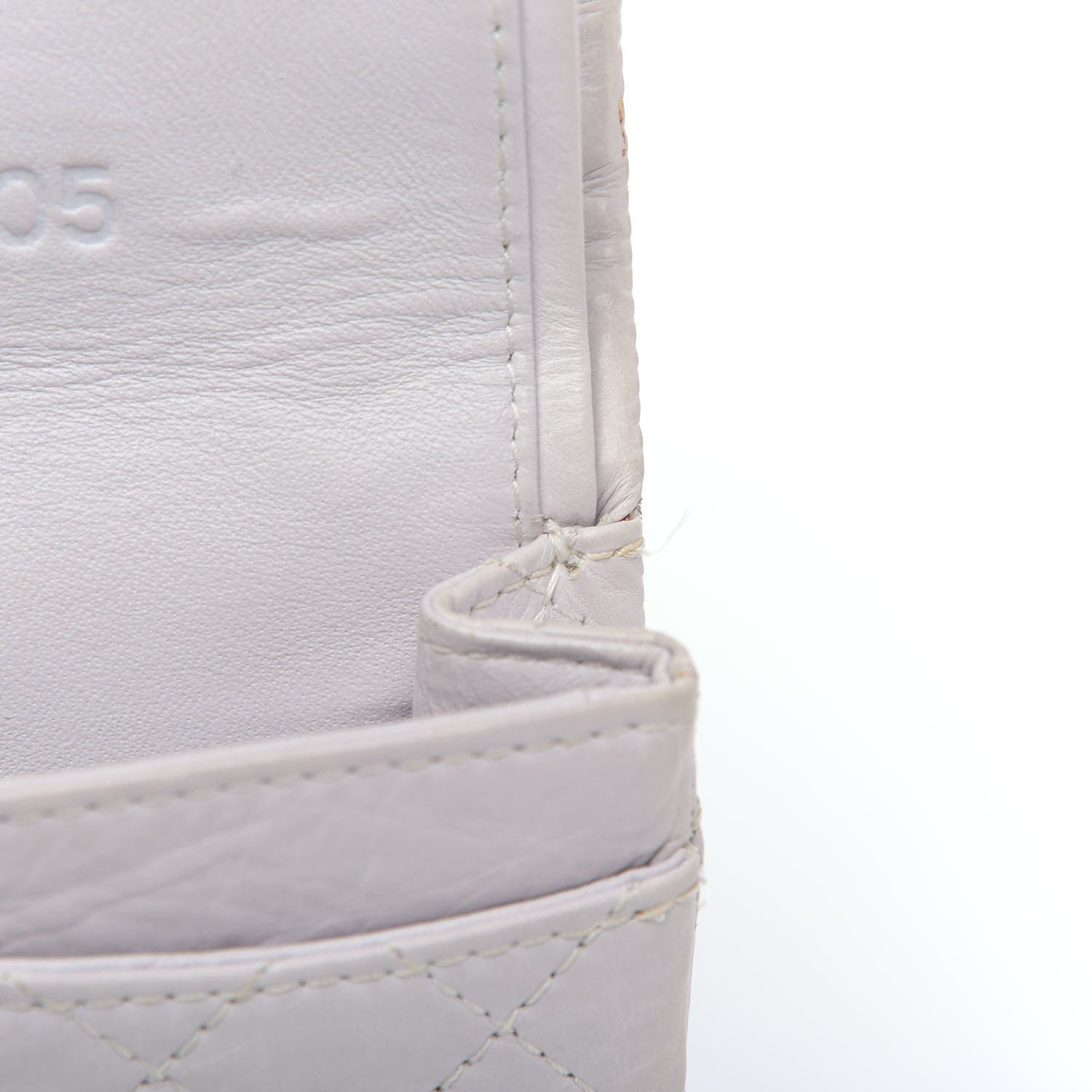 Chanel Aged Calfskin 50th Anniversary 2.55 Reissue 224 Flap White 13 of 17