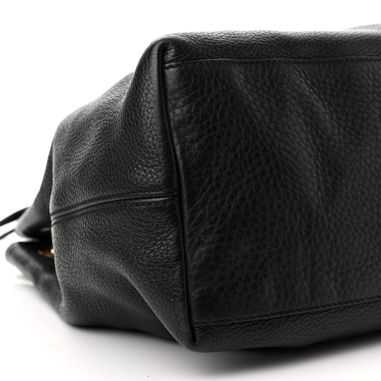 Gucci Pebbled Calfskin Medium Soho Chain Shoulder Bag Black 9 of 11