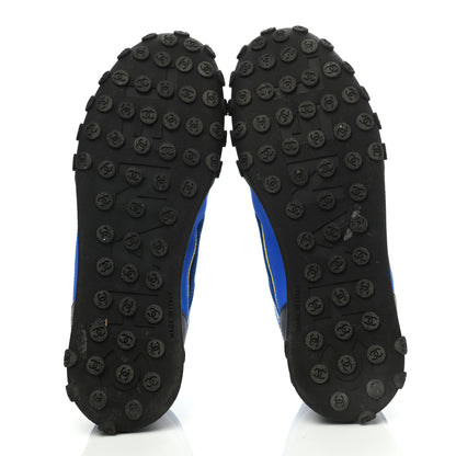 Chanel Calfskin Mesh Lycra Womens Logo Sneakers 40.5 Royal Blue 5 of 8