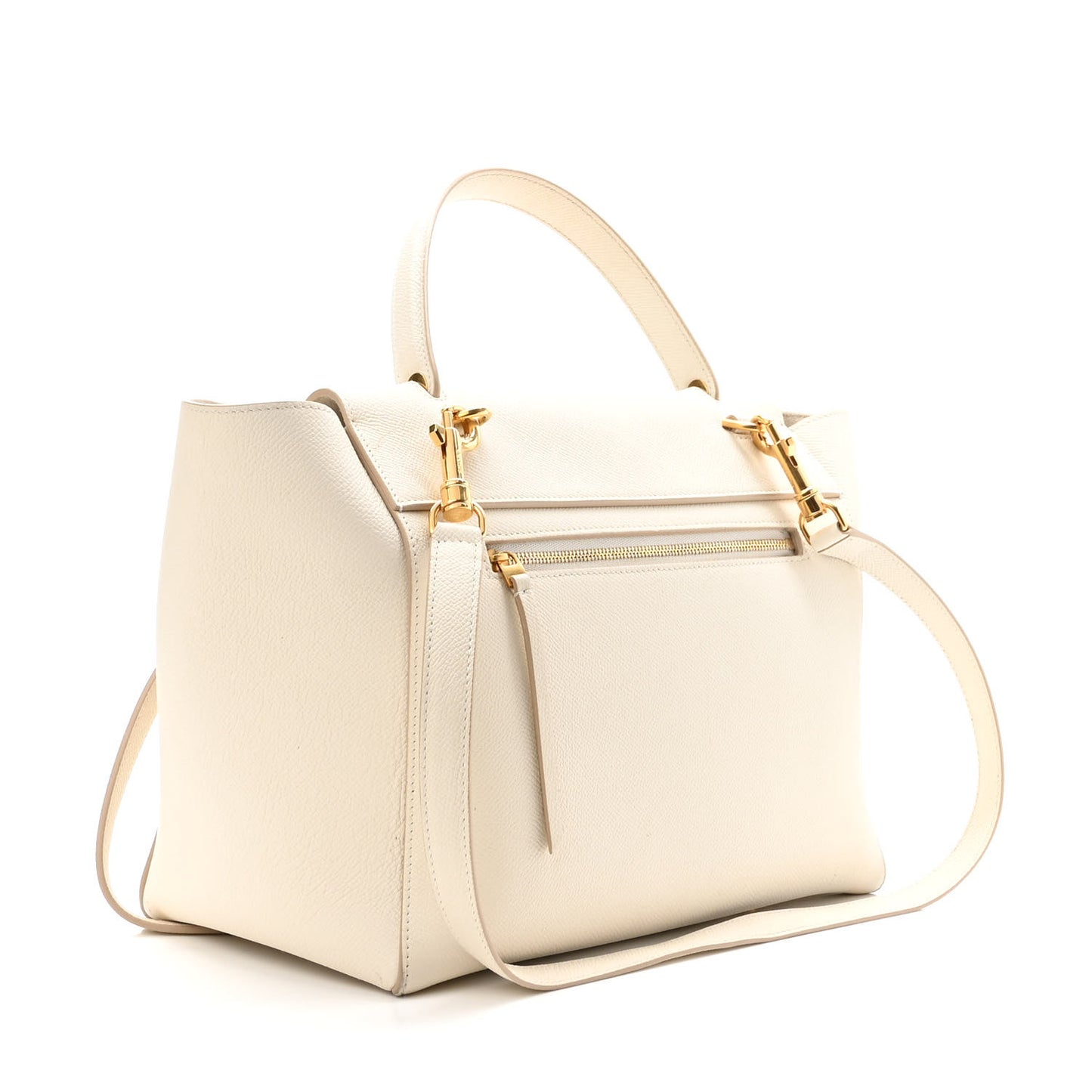 Grained Calfskin Mini Belt Bag White