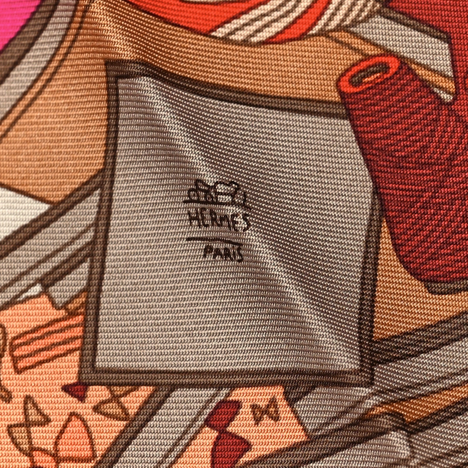 Hermes Silk Jersey Mademoiselle Soie Pocket Square Scarf 3 of 4