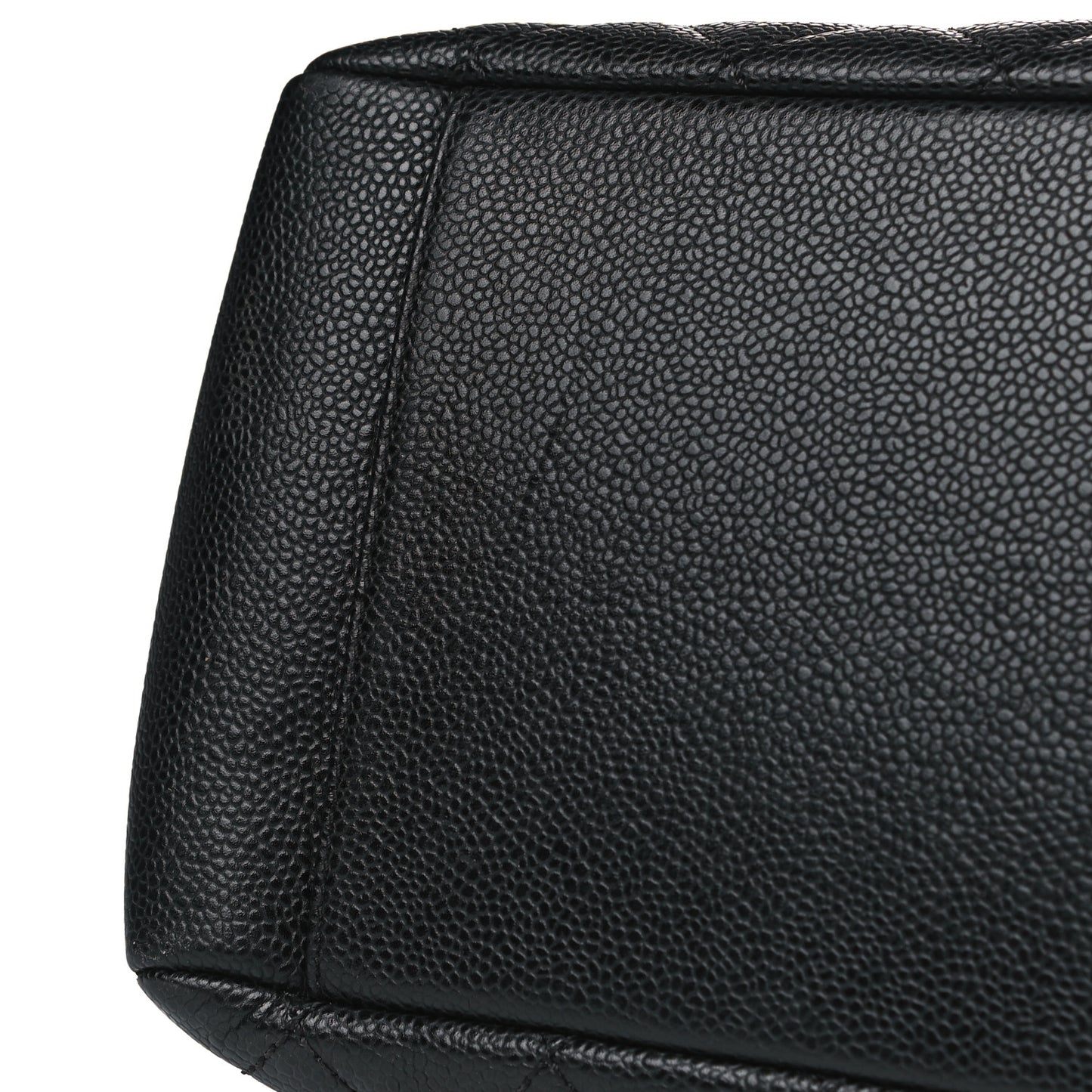 Caviar Quilted Grand Shopping Tote GST Black