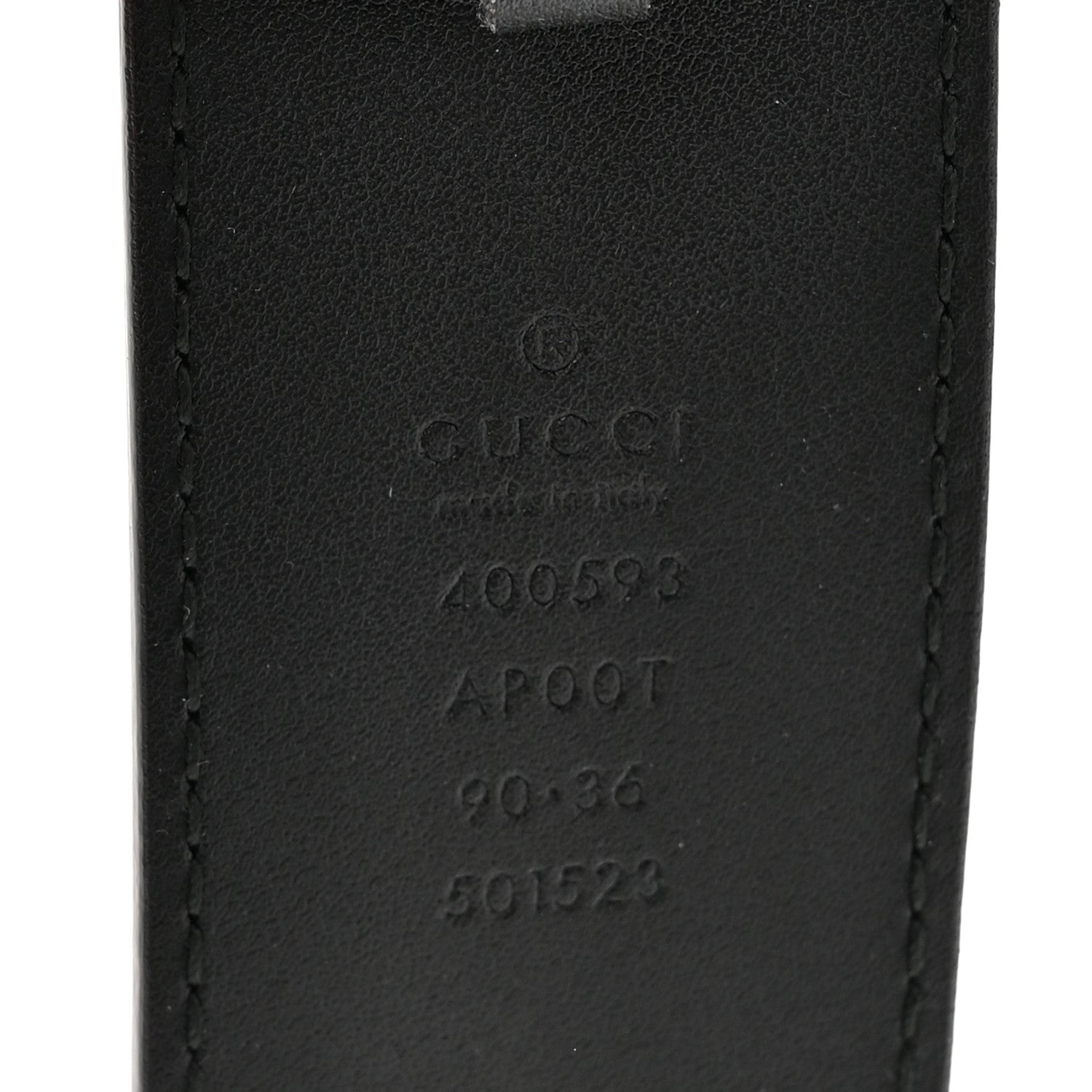 Gucci Calfskin Double G 30mm Belt 90 36 Black 3 of 5