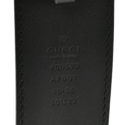 Gucci Calfskin Double G 30mm Belt 90 36 Black 3 of 5