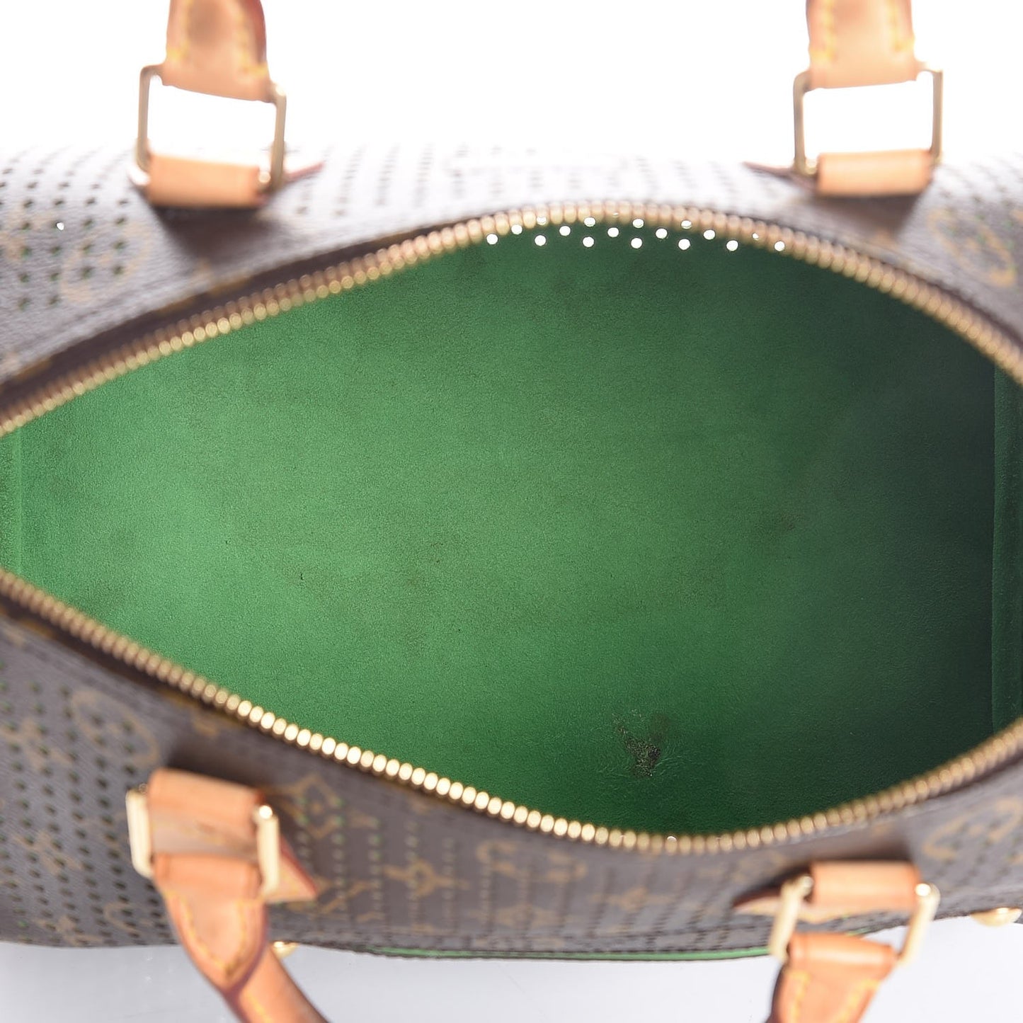 Monogram Perforated Speedy 30 Green