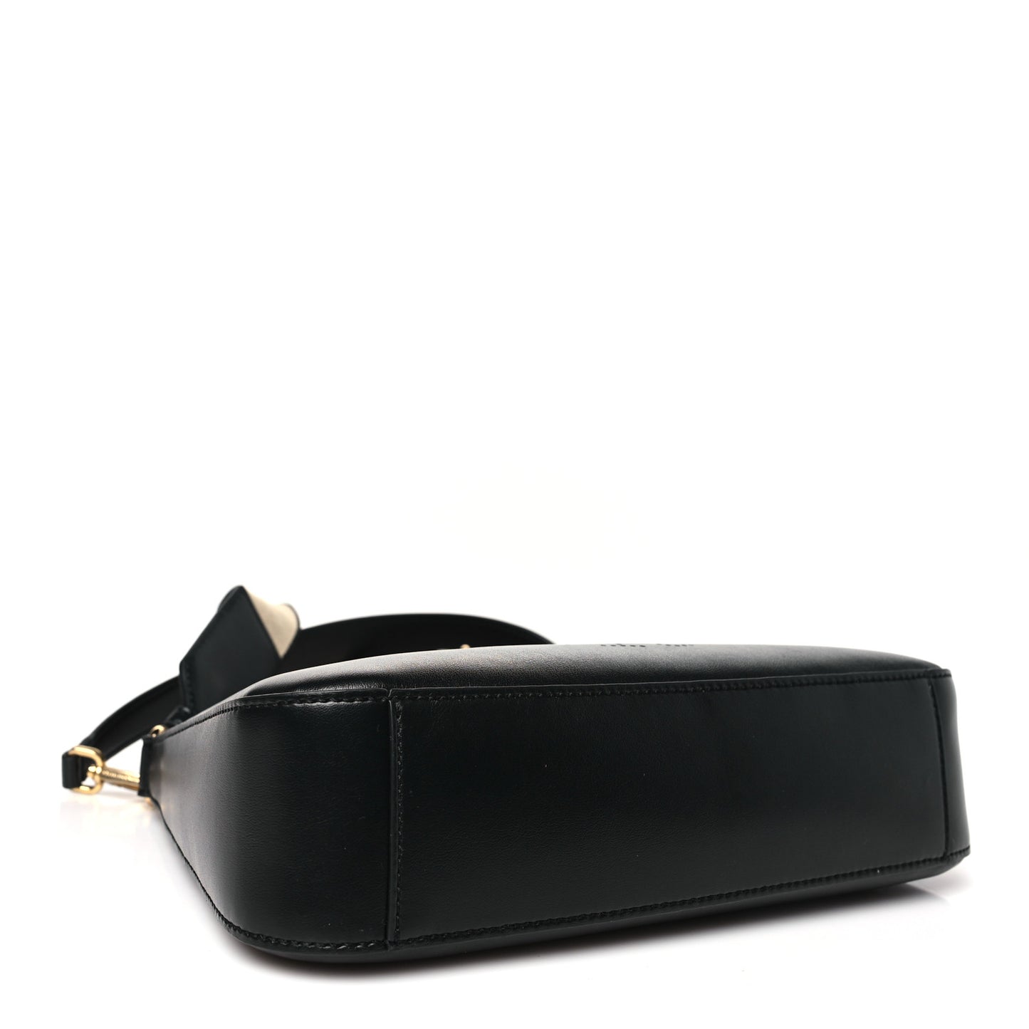 Eco Alter Nappa Perforated Logo Small Shoulder Bag Black