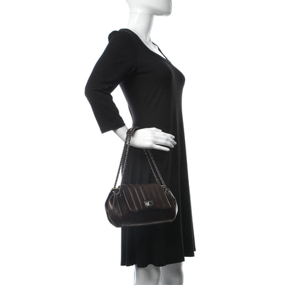 Chanel Vertical Quilt Lambskin Small Accordion Flap Brown 2 of 8