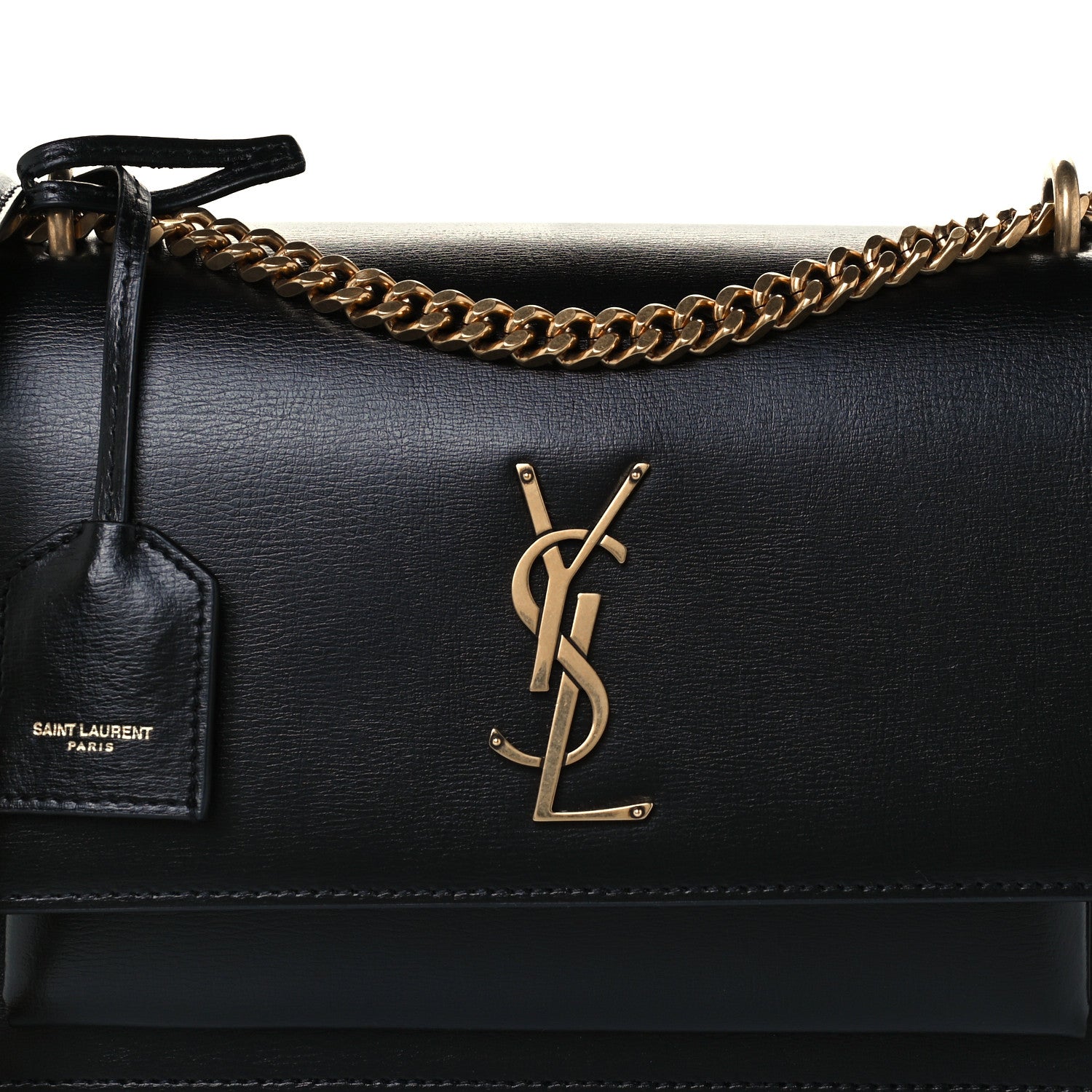 Saint Laurent Calfskin Medium Monogram Sunset Black 10 of 12