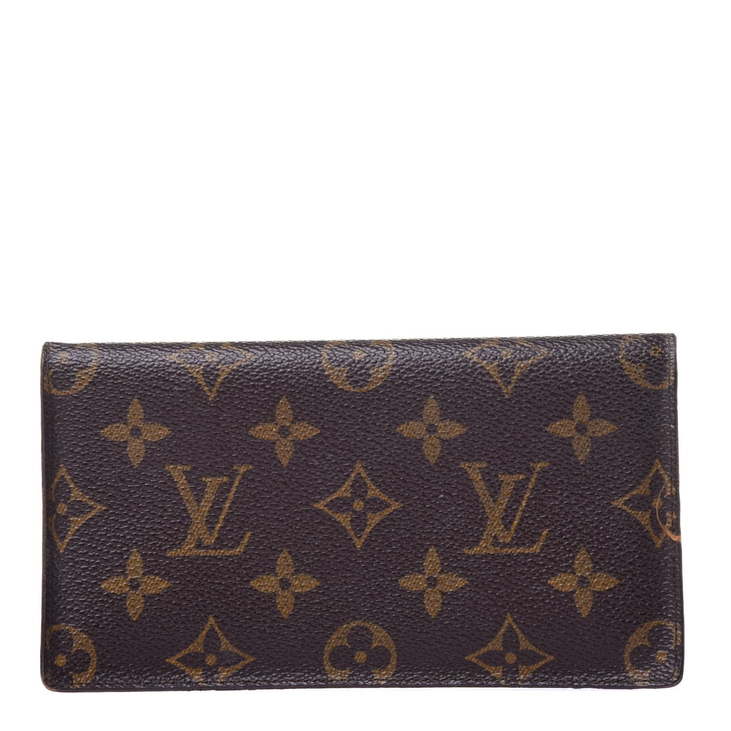 Monogram Simple Checkbook Holder Wallet Cover