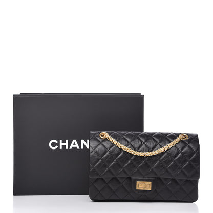 Chanel Aged Calfskin Quilted 2.55 Reissue 225 Flap Black 11 of 11