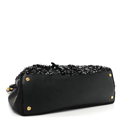 Prada Nylon Sequin Tote Black 4 of 18