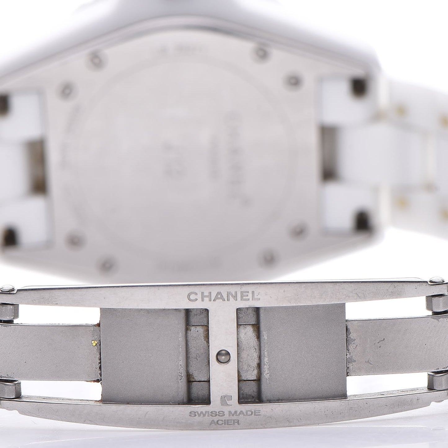 Stainless Steel Ceramic Diamond 38mm J12 Automatic Watch White
