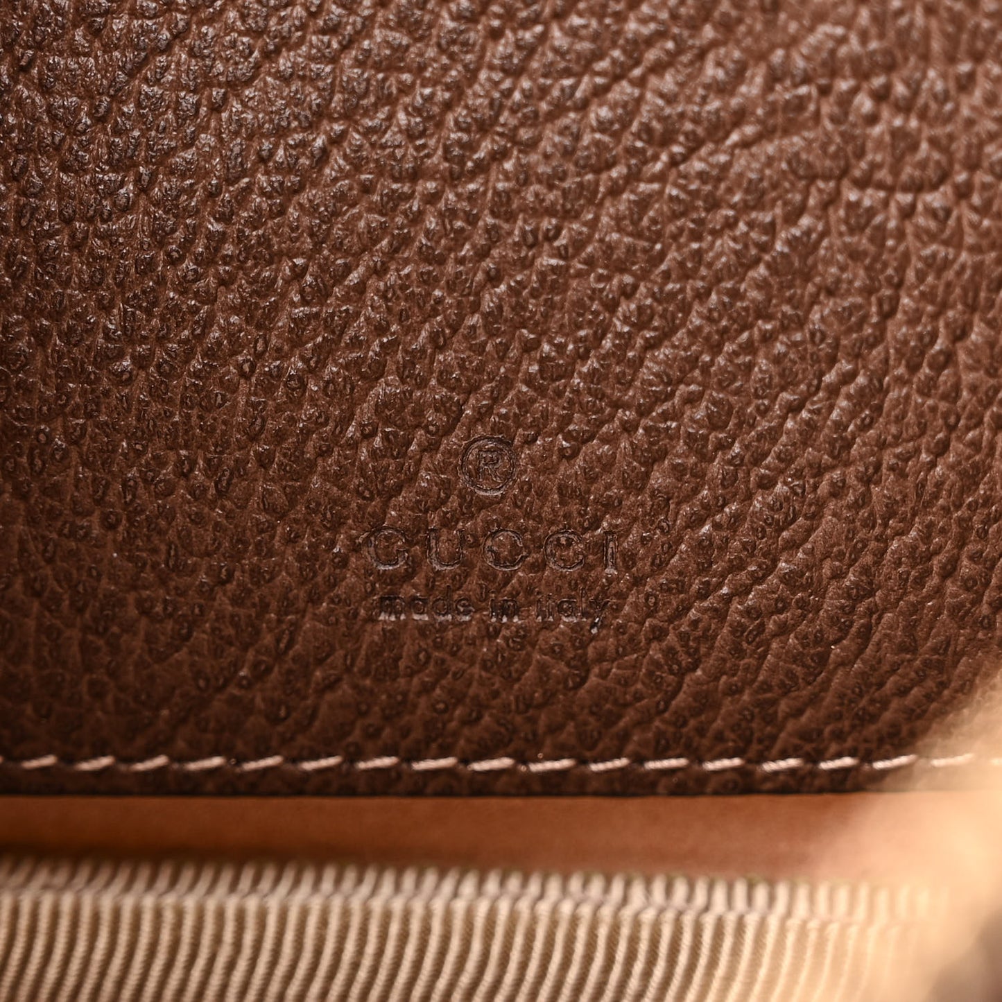 GG Supreme Monogram Ophidia Belted iPhone Case 95 38 Dark Brown