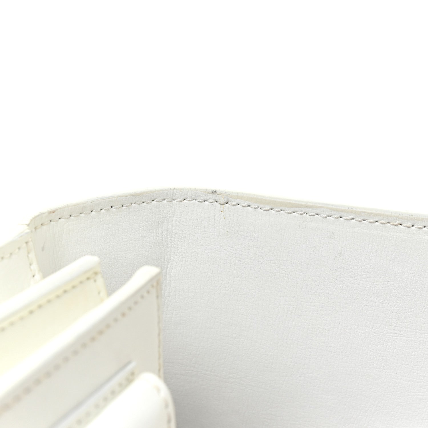 Saint Laurent Calfskin Medium Monogram Sunset White 17 of 29