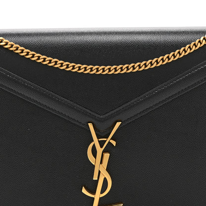 Saint Laurent Grain De Poudre Monogram Cassandra Clasp Bag Black 9 of 11