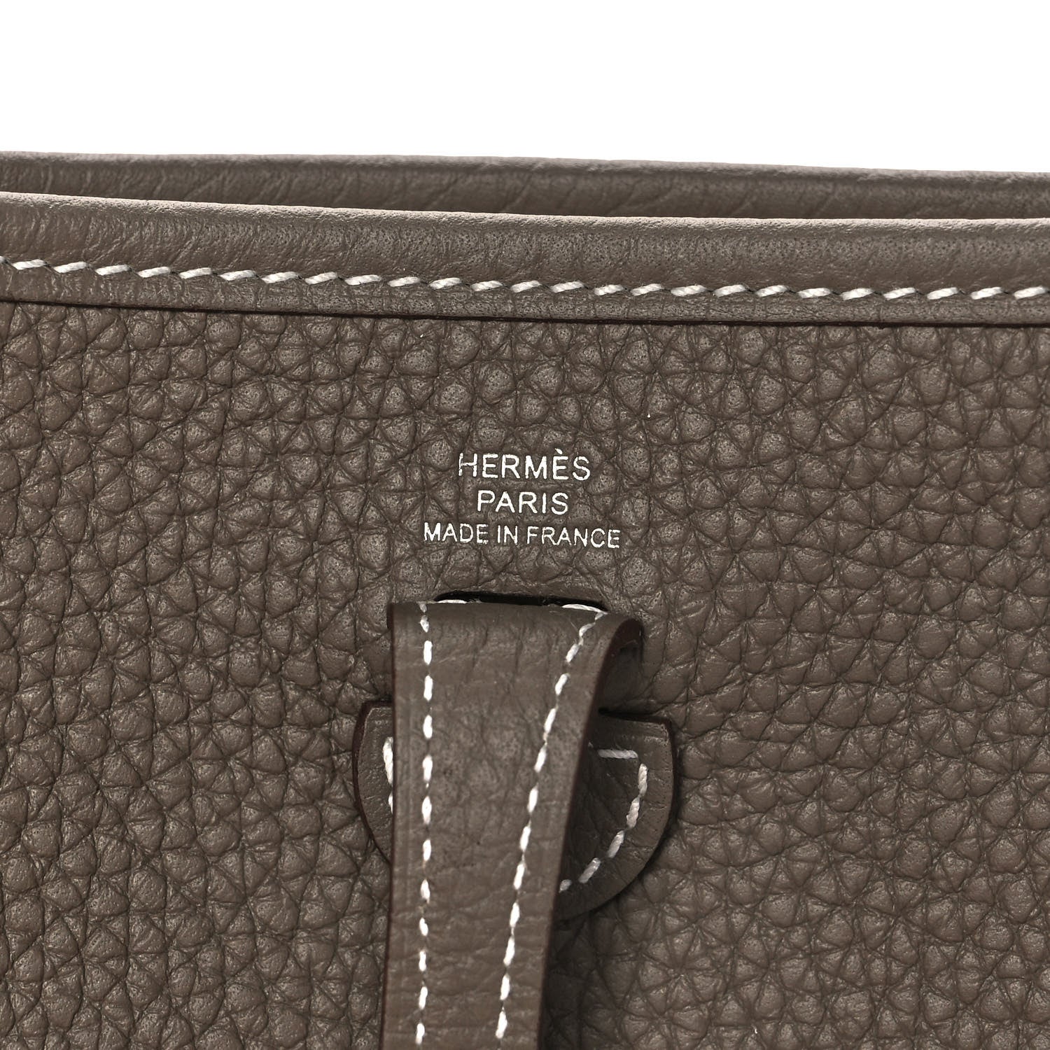 Hermes Taurillon Clemence Evelyne TPM Etoupe 6 of 11