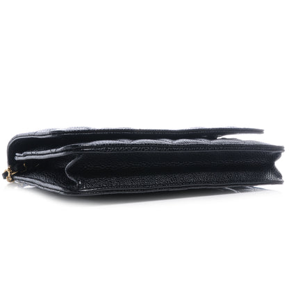 Chanel Caviar Quilted Wallet On Chain WOC Black 4 of 9