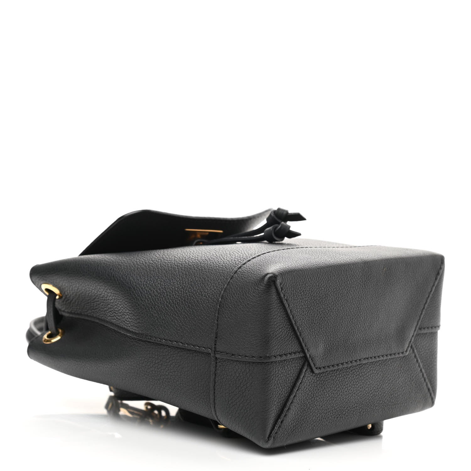 Louis Vuitton Calfskin Lockme Mini Backpack Black 4 of 9