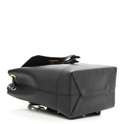Louis Vuitton Calfskin Lockme Mini Backpack Black 4 of 9