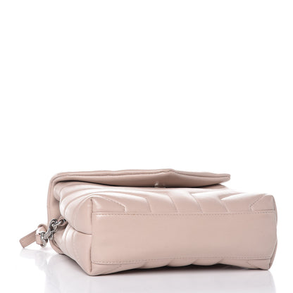 Saint Laurent Calfskin Y Quilted Monogram Toy Loulou Chain Satchel Nude Powder 4 of 7