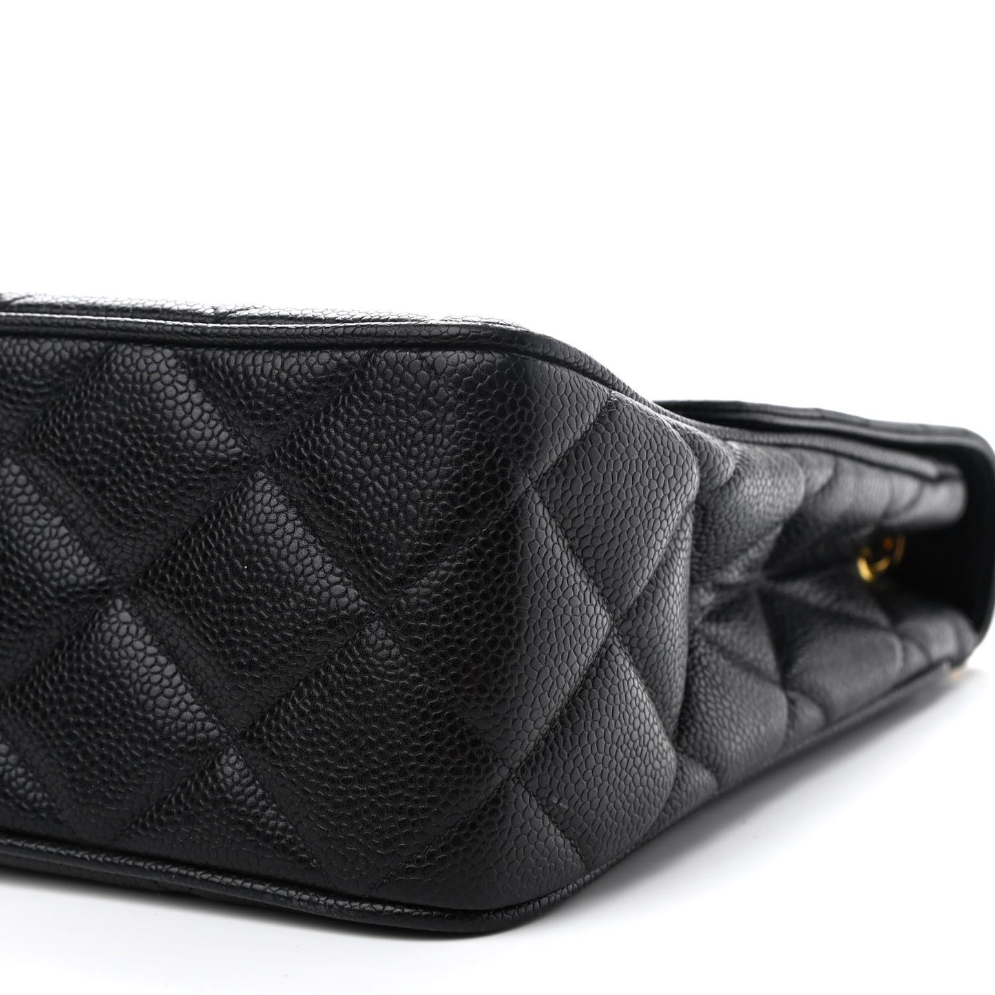 Caviar Quilted Medium Single Flap Black