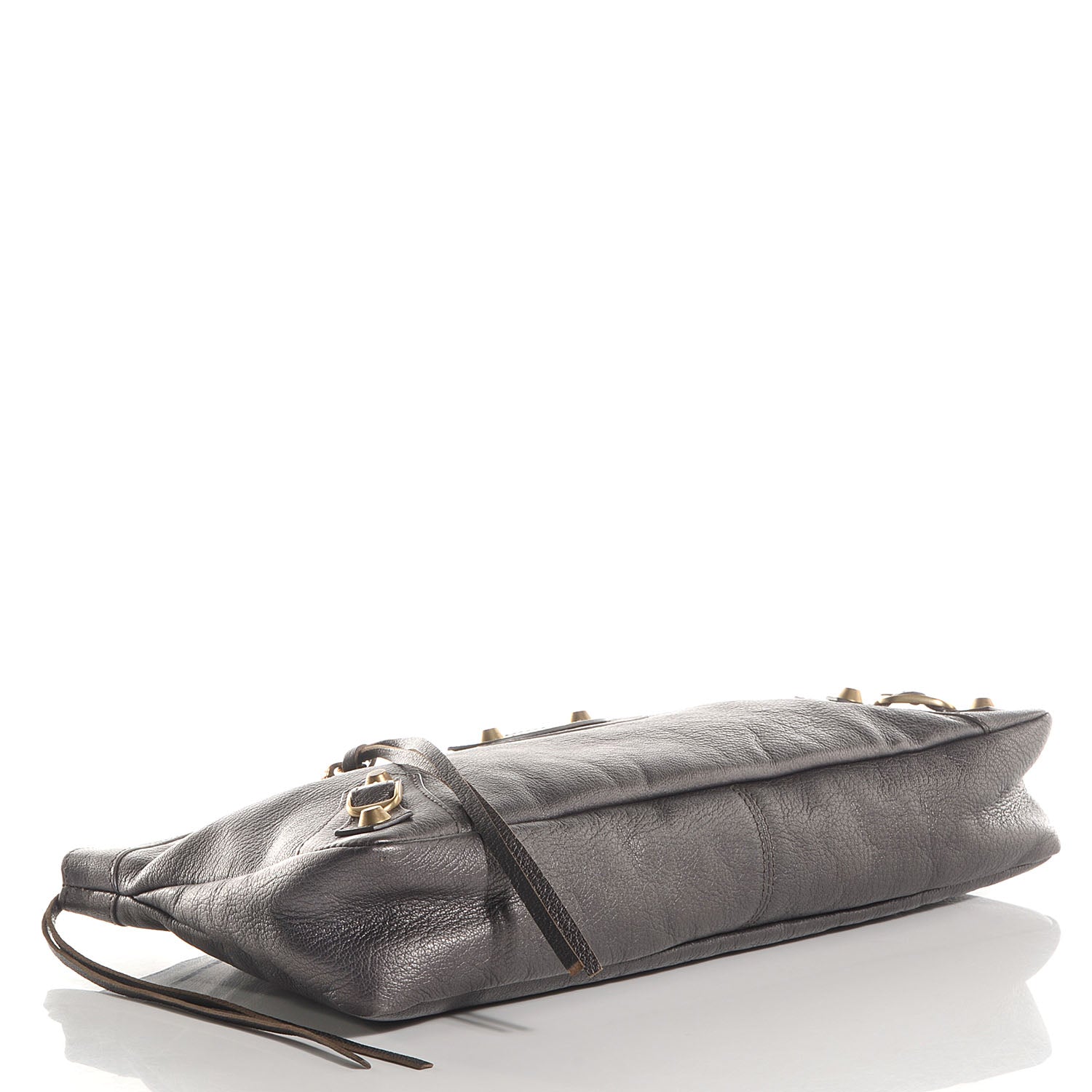 Balenciaga Chevre Classic Gold Hardware Premier Clutch Bronze 5 of 11