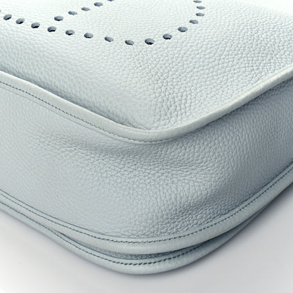 Hermes Taurillon Clemence Evelyne III GM Bleu Pale 9 of 10