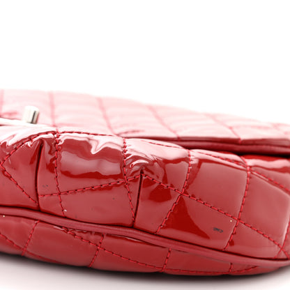 Chanel Patent Calfskin Quilted Medium Bubble CC Flap Dark Red 10 of 15