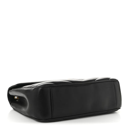 Saint Laurent Lambskin Chevron Quilted Large Loulou Black 5 of 11