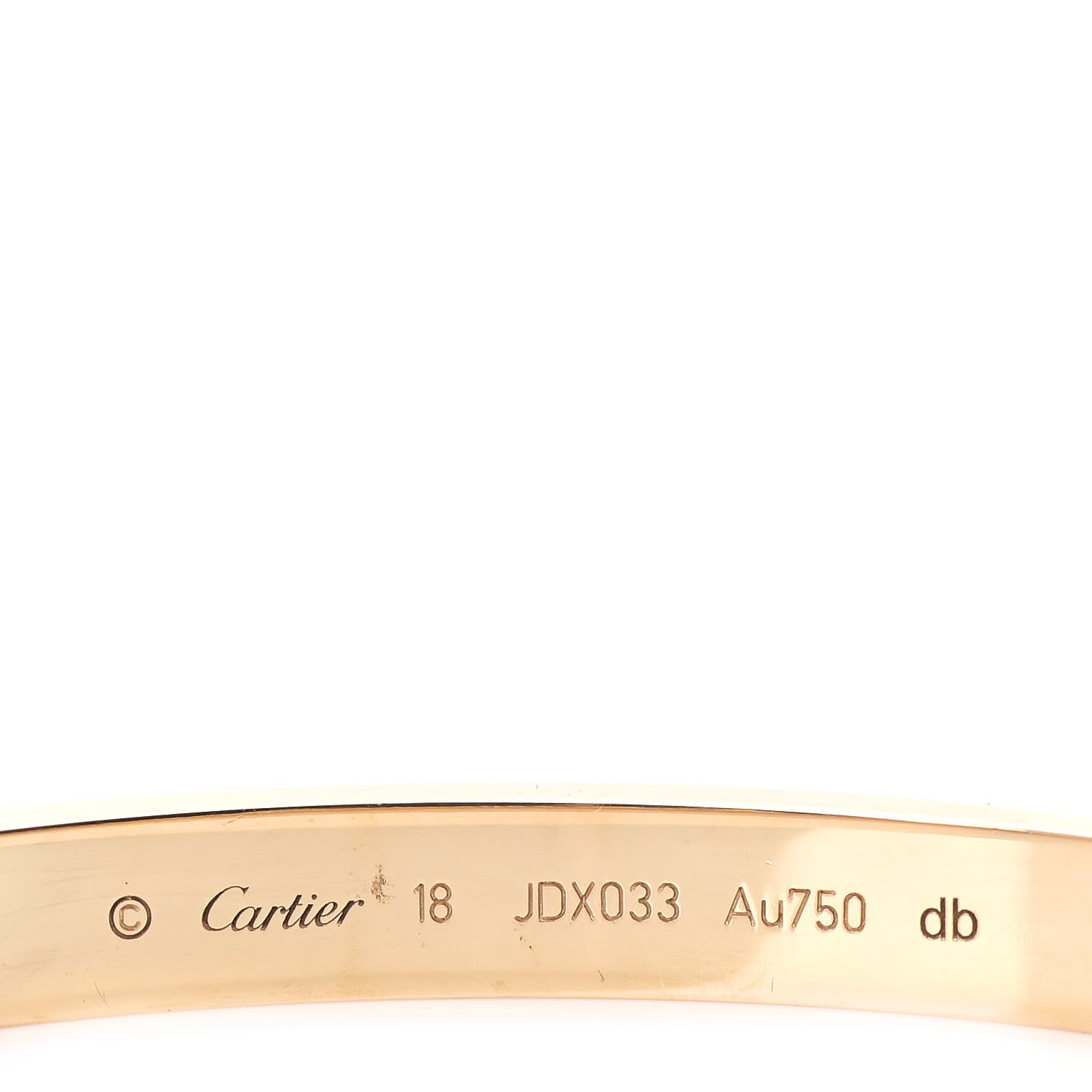 Cartier 18K Yellow Gold LOVE Bracelet 18 5 of 7