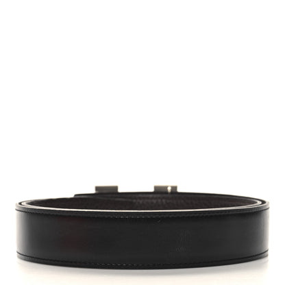 Hermes Box Togo 32mm H Belt 85 34 Black Chocolate 2 of 7